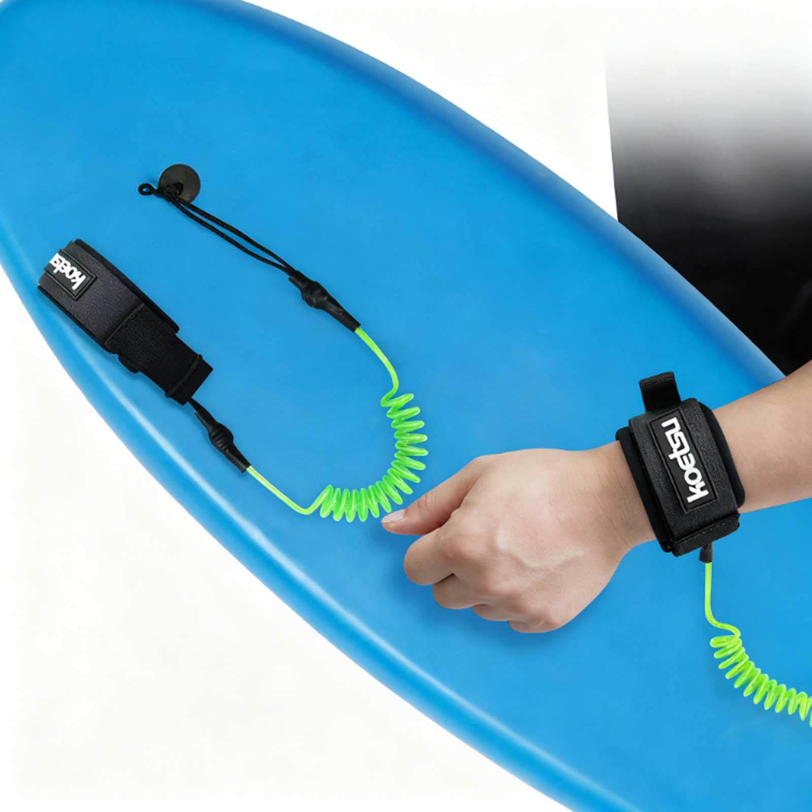 Stand Up Paddle Leash - Laisse de bodyboard enroulée en TPU,