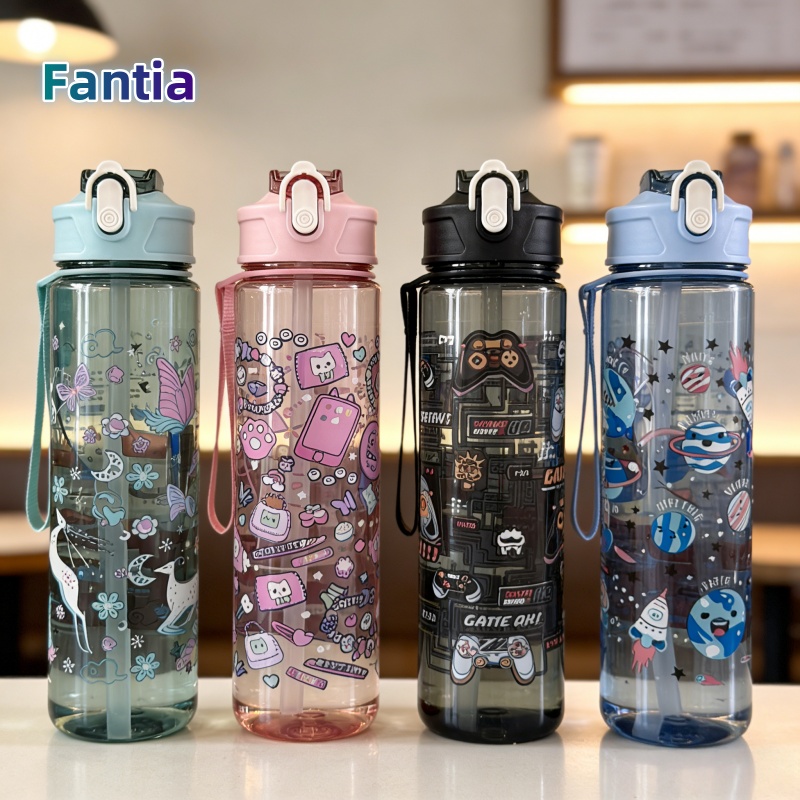 Aquatic Gym - Bouteille d'eau pratique de 750ml, tasse