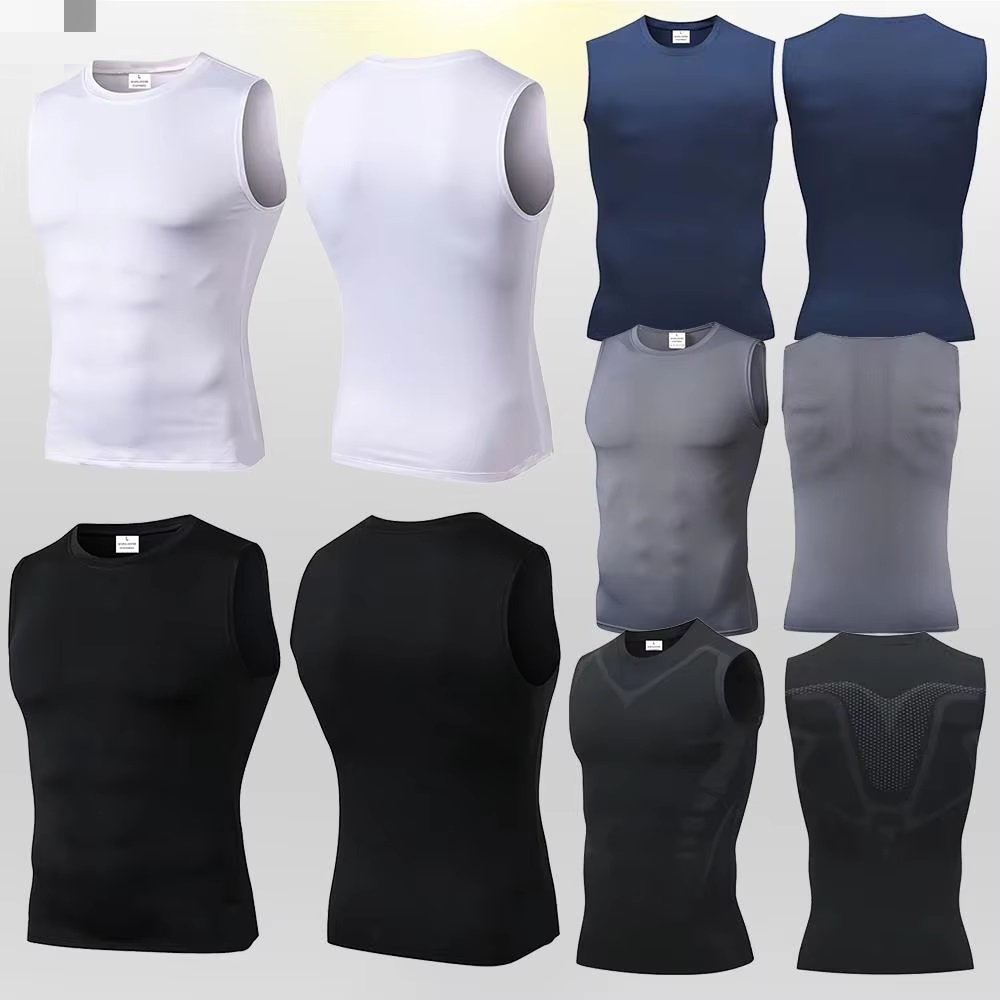 Aquatic Gym - Débardeur de compression pour homme, sans
